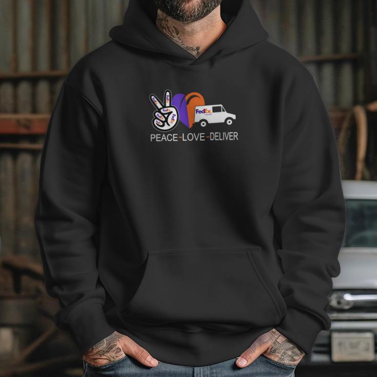 Peace Love Deliver Fedex Express Hoodie Gifts for Her