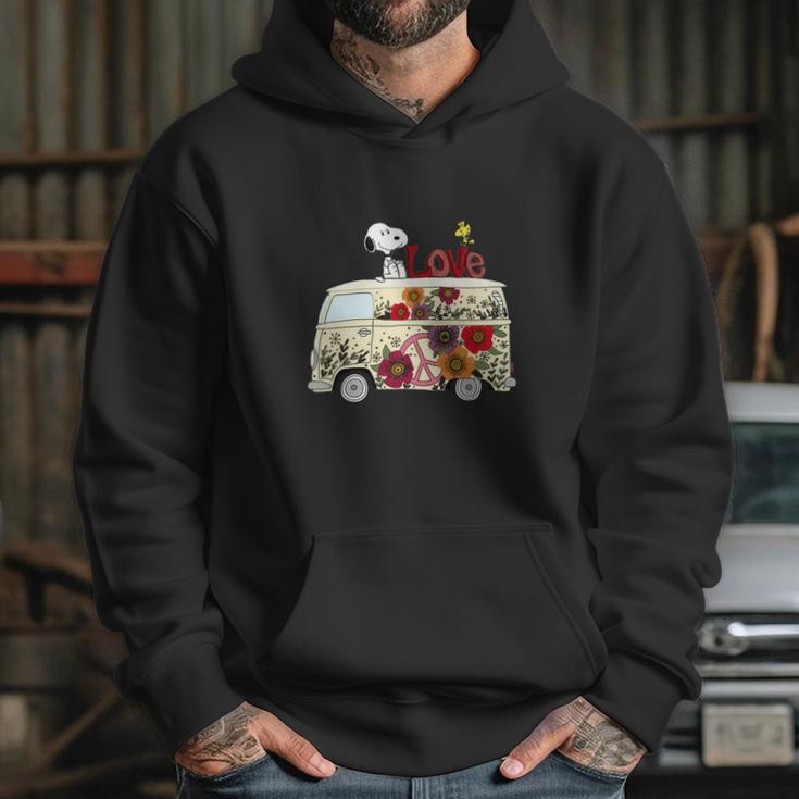 Peace And Love Are All We Need Volkswagen Bus Snoopy Shirts Hoodie Gifts for Her