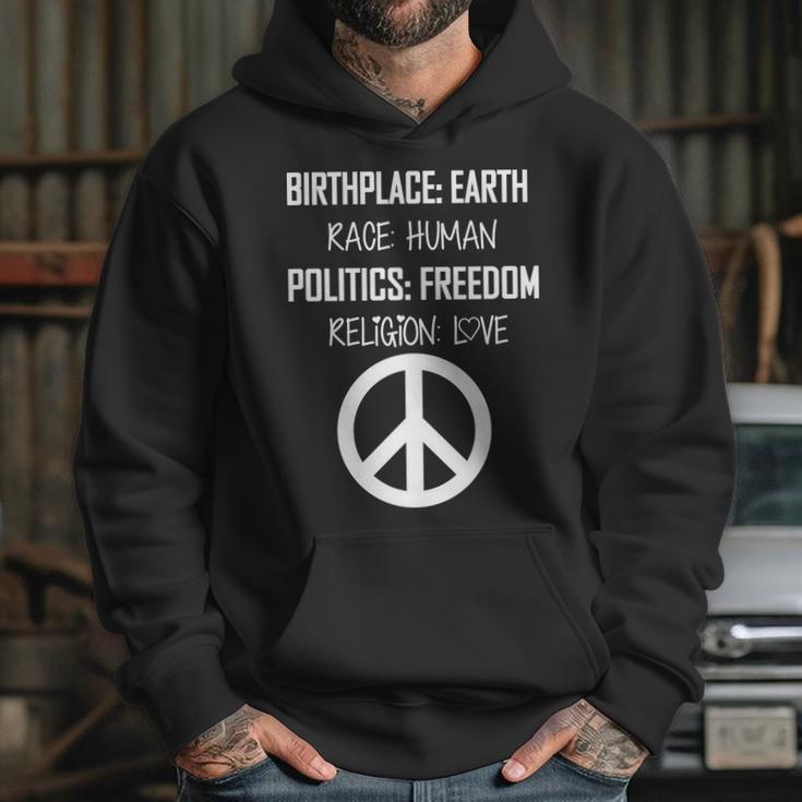 Peace Race Religion Politics Hoodie Gifts for Her