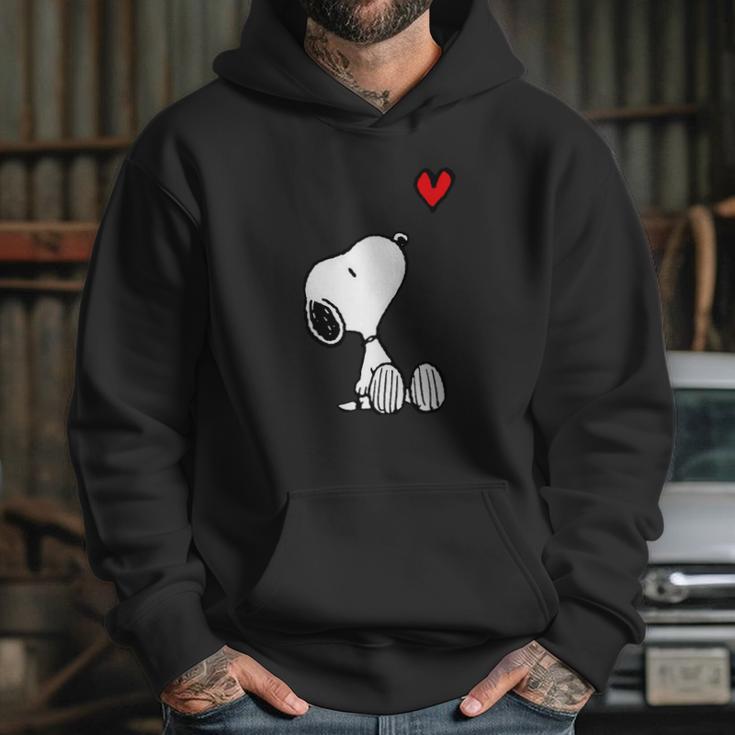 Peanuts Heart Sitting Snoopy Hoodie Gifts for Her