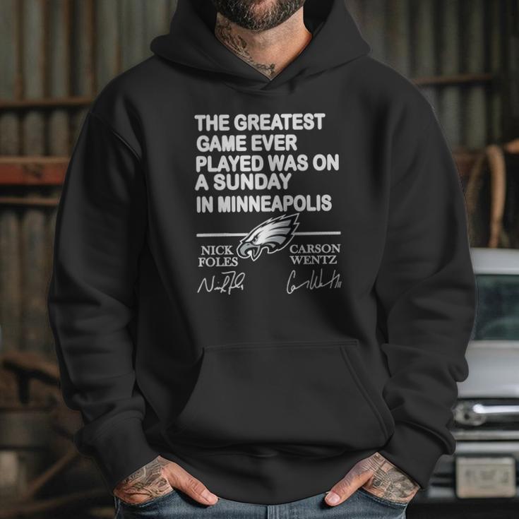 Philadelphia Eagles The Greatest Game Ever Played Was On A Sunday Hoodie Gifts for Her