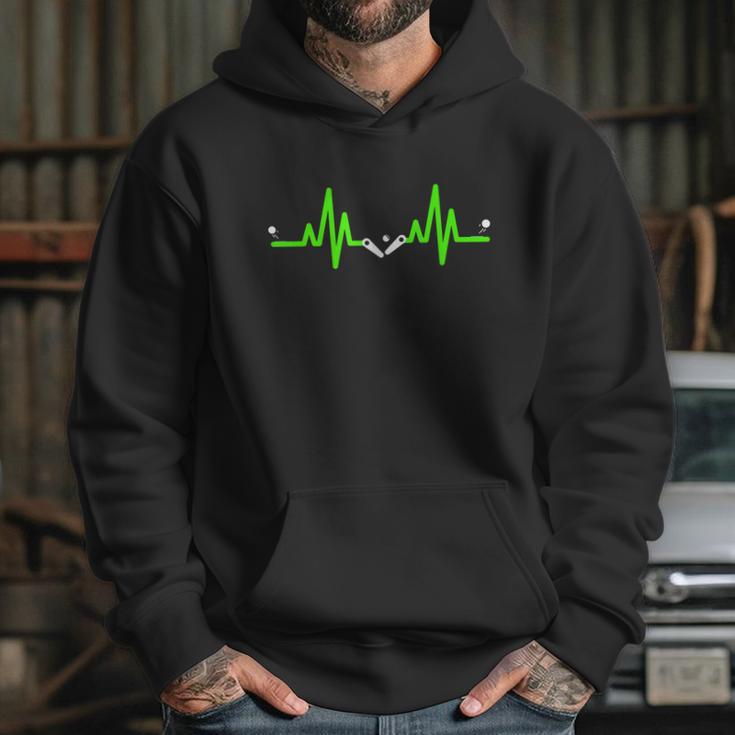 Pinball Heartbeat Flipper Ecg Pulse Line Hoodie Gifts for Her