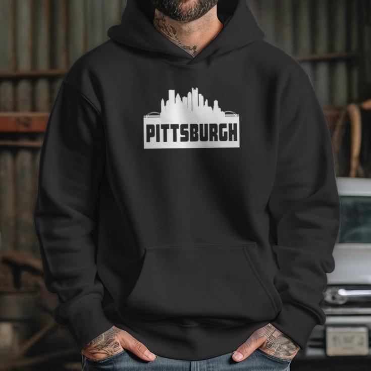 Pittsburgh Pennsylvania Skyline Silhouette Hoodie Gifts for Her