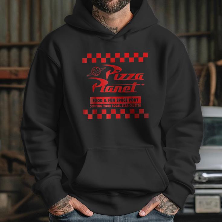 Pizza Planet Checkered Logo Hoodie Gifts for Her