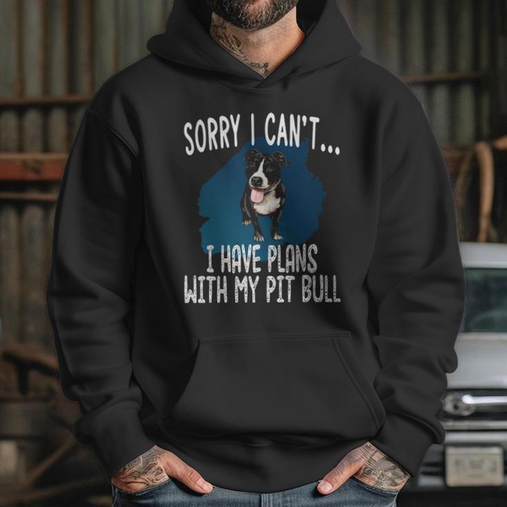 I Have Plans With My Pitt Bull Dog Hoodie Gifts for Her