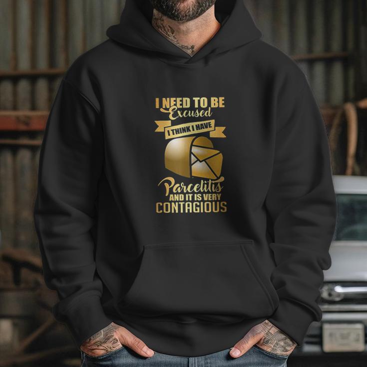 Postal Worker Parcelitis Very Contagious Funny Hoodie Gifts for Her