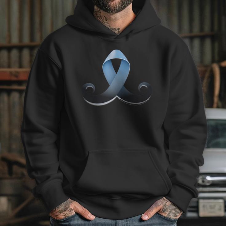 Prostate Awareness Ribbon Mustache Hoodie Gifts for Her