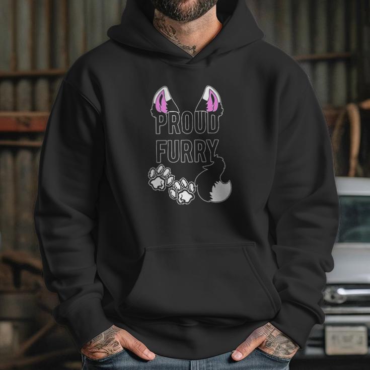 Proud Furry Furries Tail And Ears Cosplay Hoodie Gifts for Her