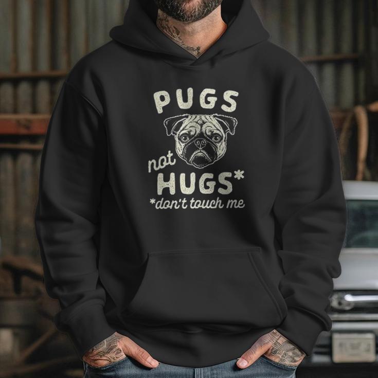 Pugs Not Hugs Dont Touch Me Funny Dog Social Distancing Quarantin Hoodie Gifts for Her