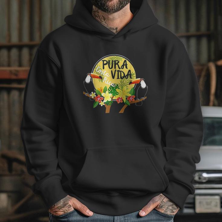 Pura Vida Costa Rica Toucan Tropical Surf Beach Hoodie Gifts for Her