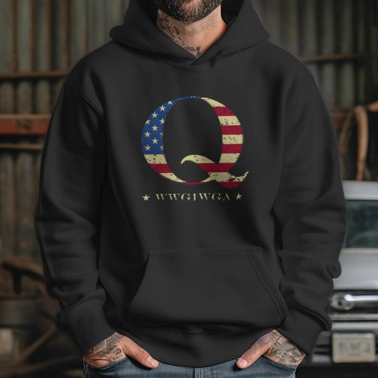 Qanon Wwg1wga Q Anon T-Shirt Great Awakening Maga Usa Tee Hoodie Gifts for Her