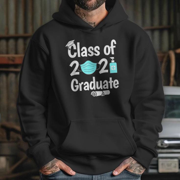 Quarantine 2021 Sanitizer High School Graduate Diploma Hoodie Gifts for Her