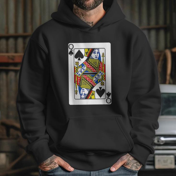 Queen Of Spades Playing Card Hoodie Gifts for Her