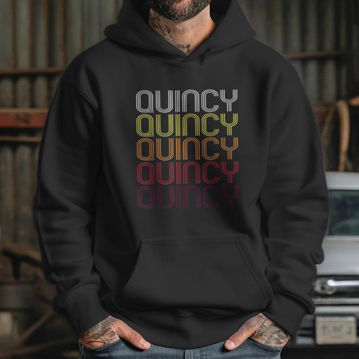 Quincy Ma Vintage Style Massachusetts Hoodie Gifts for Her