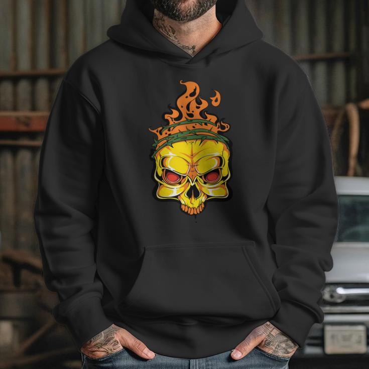 Rage Of Fire Faming Skull Creepy Skeleton Hoodie Gifts for Her