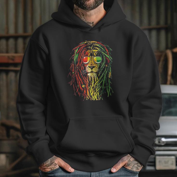 Rasta Reggae Lion Sunglass Art Gift For Rastafarian Lover Hoodie Gifts for Her