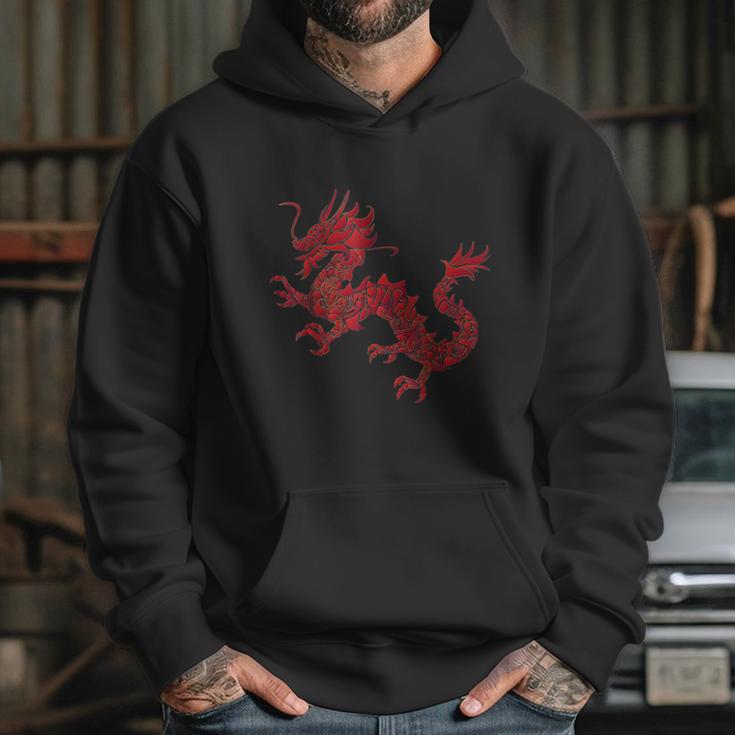 Red Chinese Firedrake Hoodie Gifts for Her