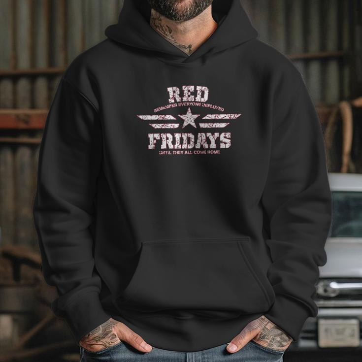 Red Fridays Star And Stripes Remember Everyone Deployed Hoodie Gifts for Her