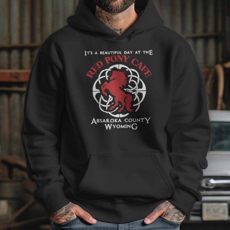 Red Pony Cafe Absaroka County Wyoming T-Shirt Hoodie Gifts for Her