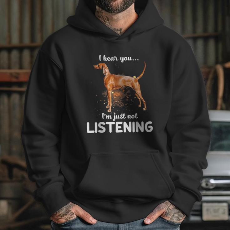 Redbone Coonhound I Hear You Not Listening Hoodie Gifts for Her