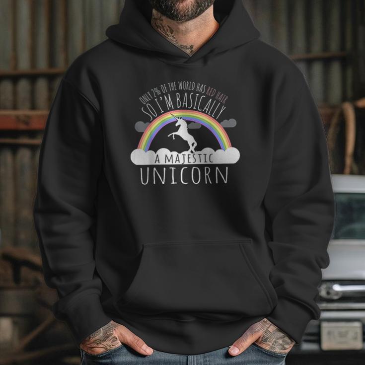 Redhead Majestic Unicorn Hoodie Gifts for Her