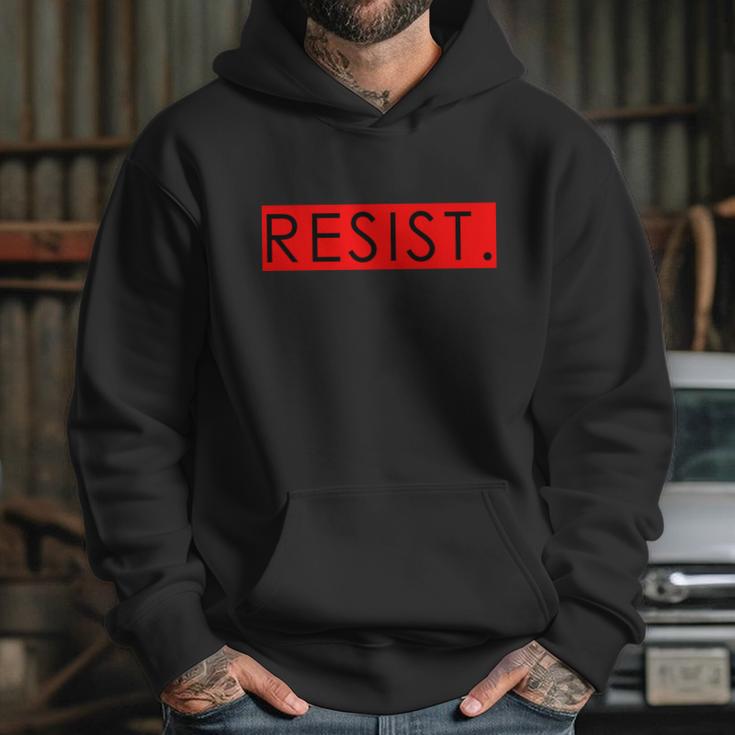 Resist Campaign Red Box Logo Anti-Trump Hoodie Gifts for Her