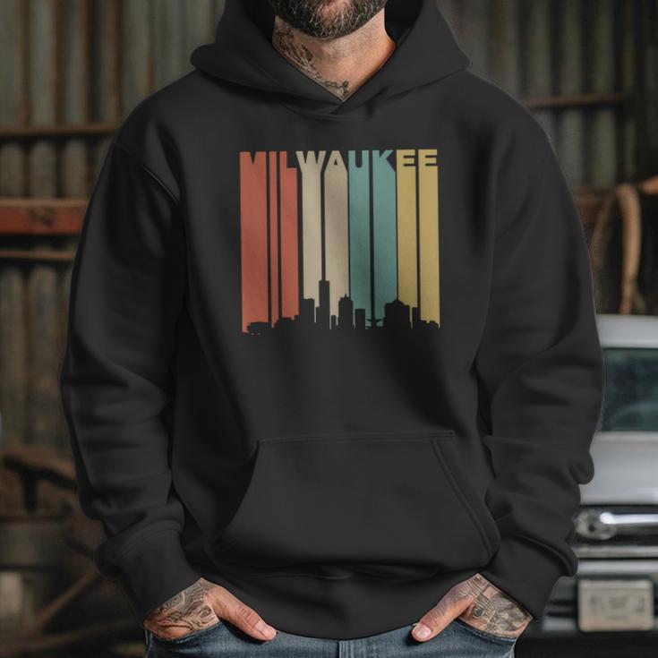 Retro 1970S Milwaukee Wisconsin Downtown Skyline T-Shirt Hoodie Gifts for Her