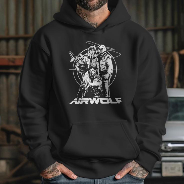 Retro Airwolf Mono Art Hoodie Gifts for Her