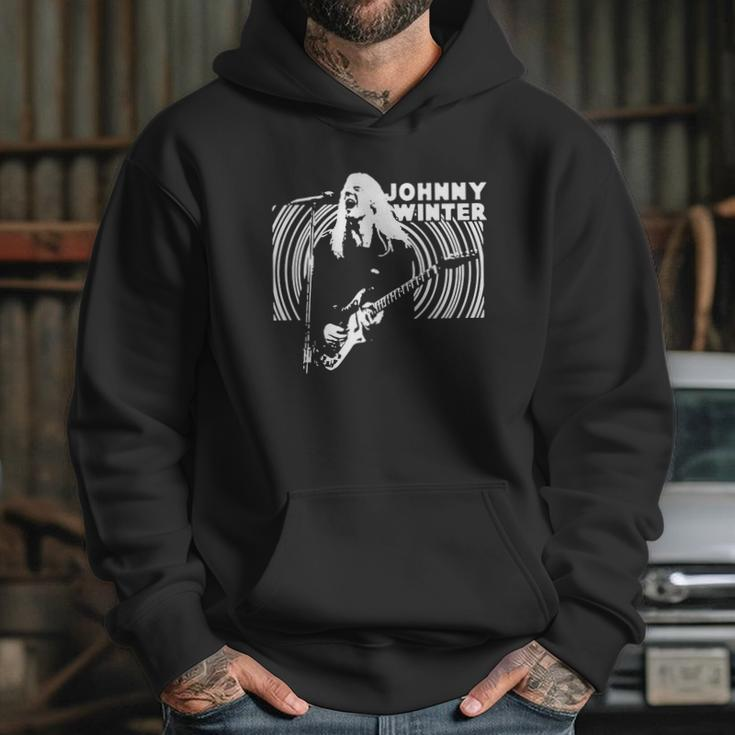 Retro Graphic Johnny Winter Backlit Art Hoodie Gifts for Her