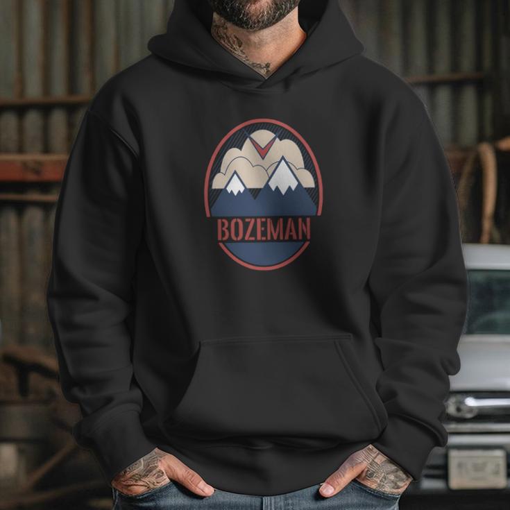 Retro Mountain &Ampamp Bird - Bozeman Montana T-Shirt Hoodie Gifts for Her