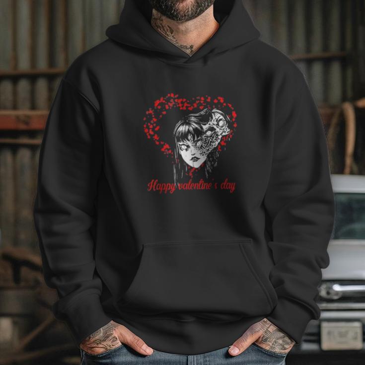 Retro Tomie Funny Manga Art Happy Valentines Day Junji Ito Hoodie Gifts for Her