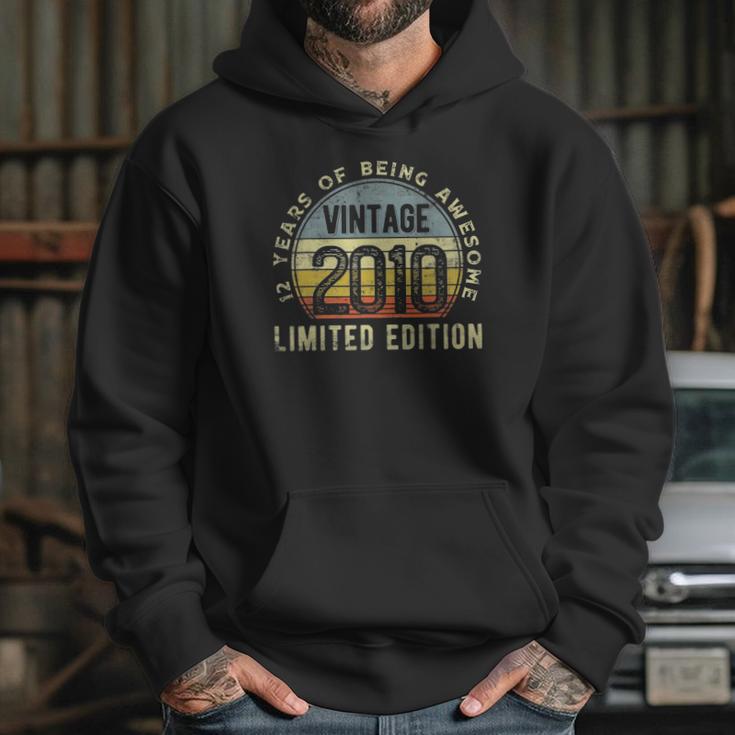 Retro Vintage 2010 12Th Birthday 12 Years Old Being Awesome Hoodie Gifts for Her