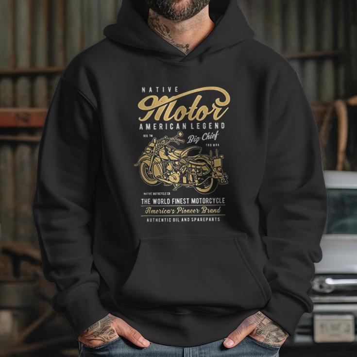 Retro Vintage American Motorcycle Indian For Old Biker Gifts Hoodie Gifts for Her