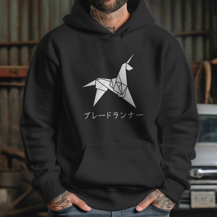 Revel Shore Origami Blade Runner Unicorn Graphic Hoodie Gifts for Her