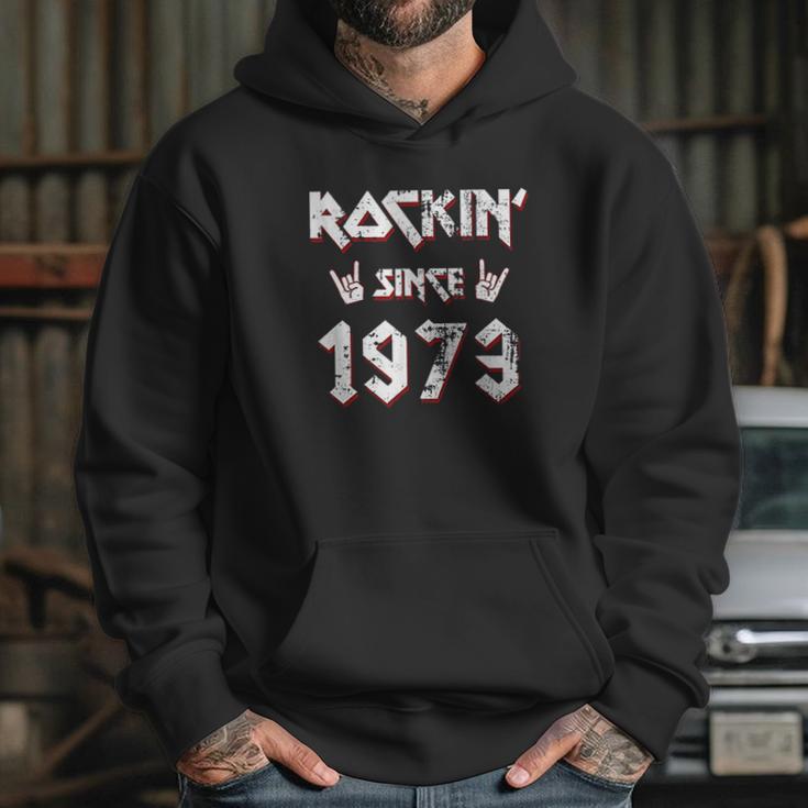 Rockin Since 1973 Hard Rock Hoodie Gifts for Her