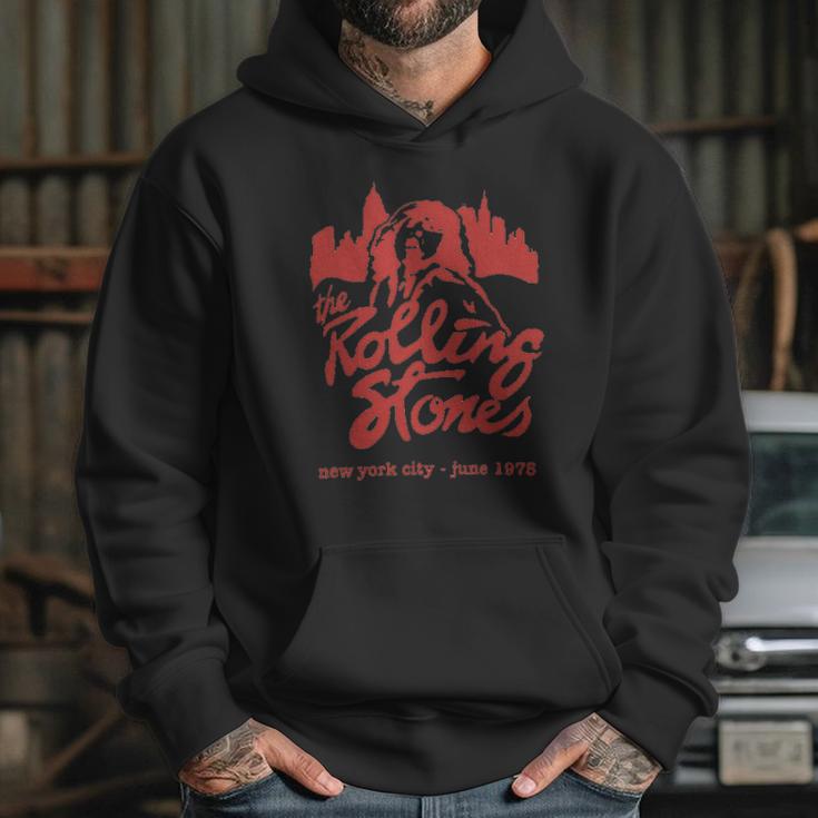 Rolling Stones Mens Mick June 1975 Nyc Hoodie Gifts for Her