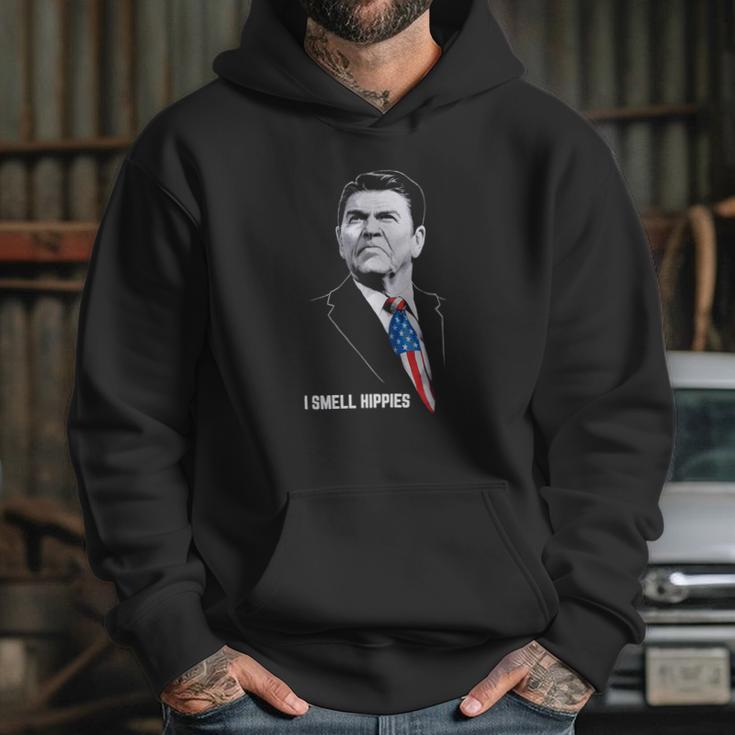 Ronald Reagan I Smell Hippies Shirt Hoodie Gifts for Her