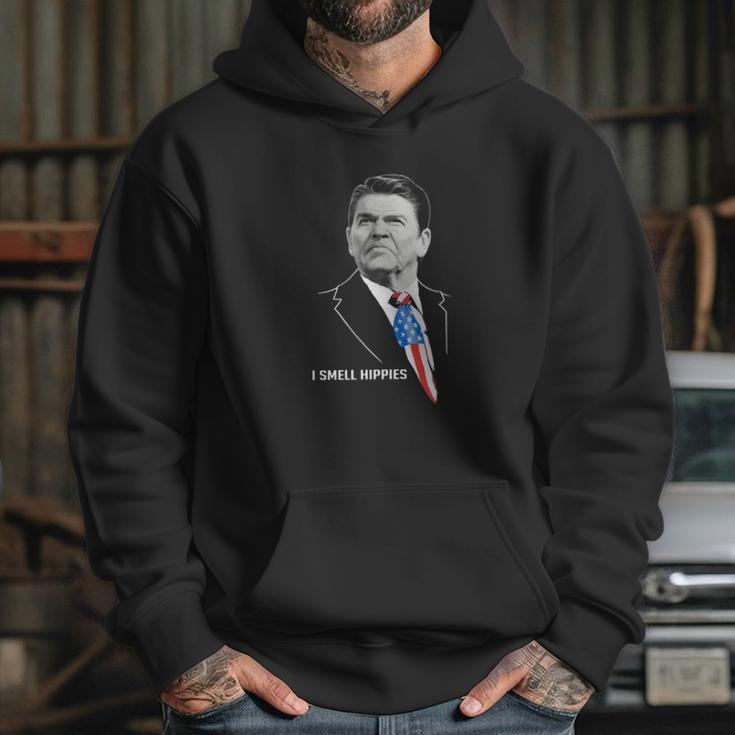 Ronald Reagan I Smell Hippies T-Shirt Hoodie Gifts for Her