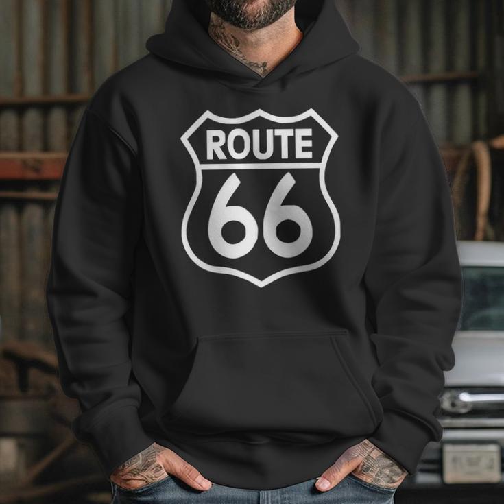 Route 66 Stampa Bianca Starda America Sport T-Shirt Hoodie Gifts for Her