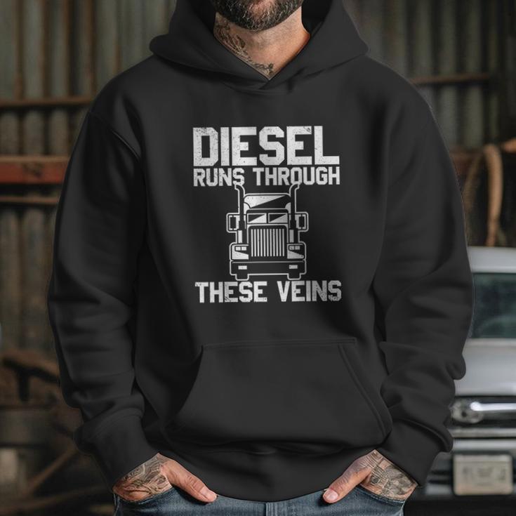 Runs Through These Viens Truck Driver Hoodie Gifts for Her