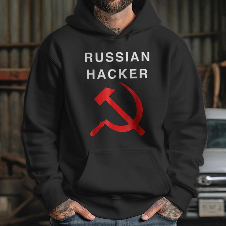 Russian Hacker Hammer And Sickle Funny Hoodie Gifts for Her