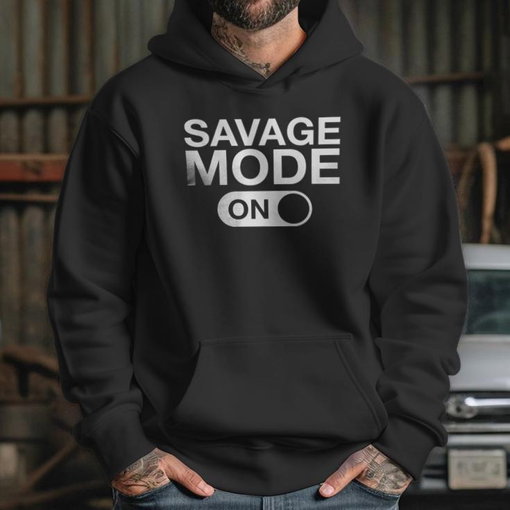 Savage Mode On Black And White Men Hoodie Gifts for Her