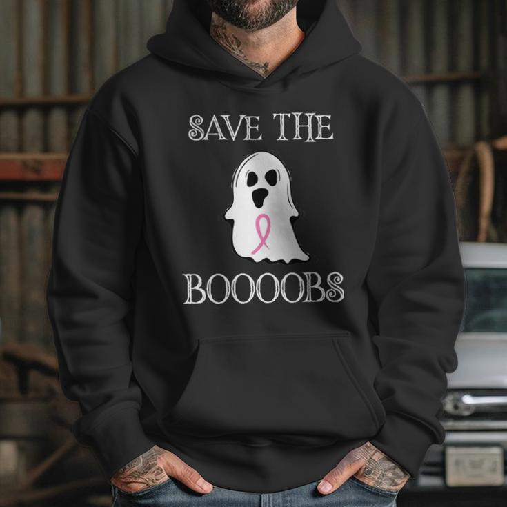 Save The Boooobs Breast Cancer Halloween Ghost Hoodie Gifts for Her