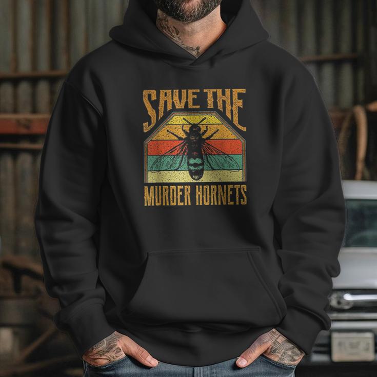 Save The Murder Hornets Vintage 2020 Asian Giant Hornet Hoodie Gifts for Her