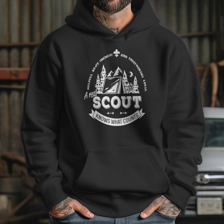 Scout - A Real Scout Knows What Counts - Mens T-Shirt By American Apparel Hoodie Gifts for Her