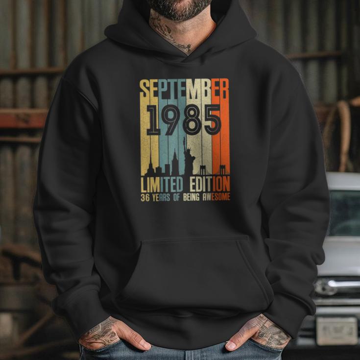 September 1985 36 Birthday 36 Years Old 1985 Birthday Vintage Hoodie Gifts for Her