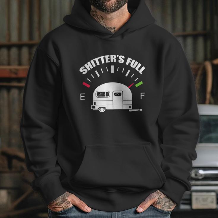 Shitters Full Rv Camping Camper Road Trip Travel Hoodie Gifts for Her