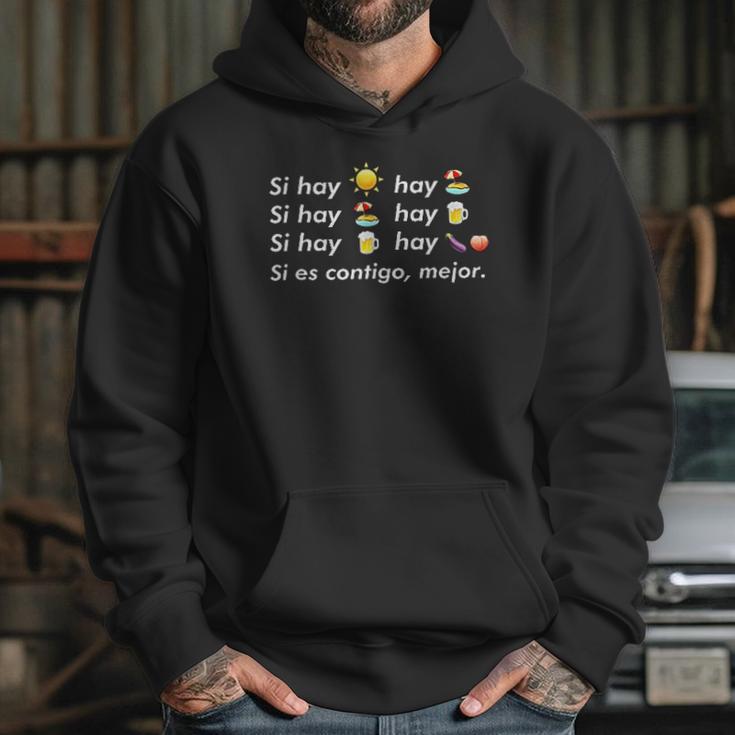 Si Hay Playa Hay Alcohol Hoodie Gifts for Her