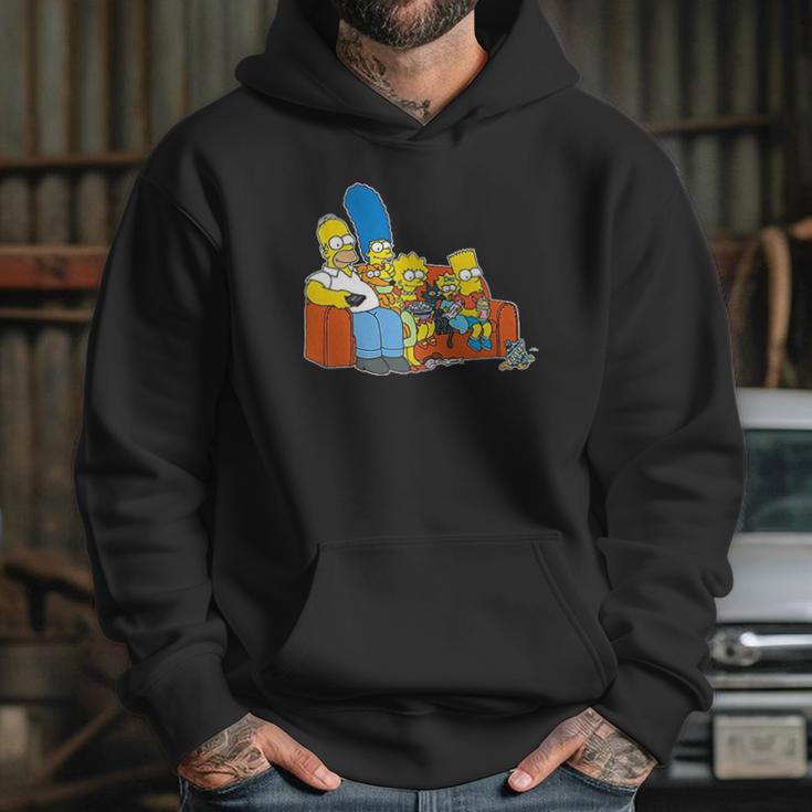 The Simpsons Homer Marge Maggie Bart Lisa Simpson Couch Hoodie Gifts for Her