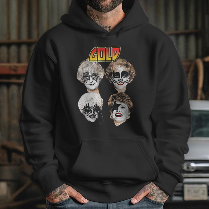 Sitcom Kiss Golden Girls Rock Music Parody Funny Mashup Serie Tv Funny Hoodie Gifts for Her